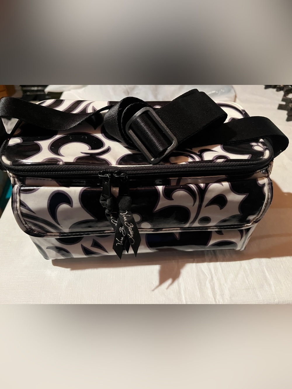 Vera Bradley Black and White Patterned Lunch Bag